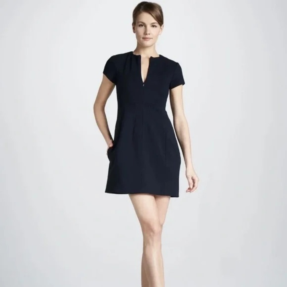 Diane Von Furstenberg Black Agatha Suiting Dress Size 0